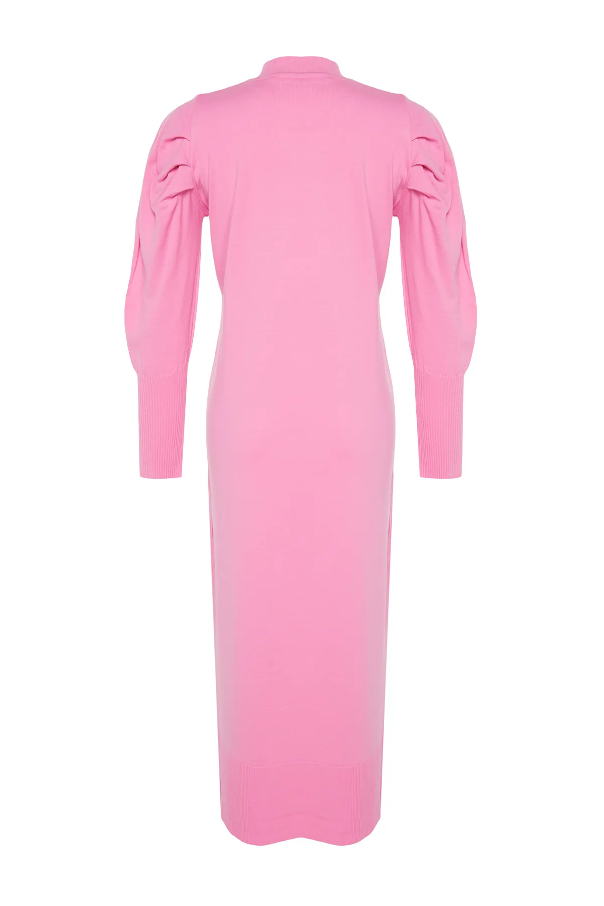 Trendyol Modest  Rosa ungefütterte einfarbige Strickware TCTAW23EB00047