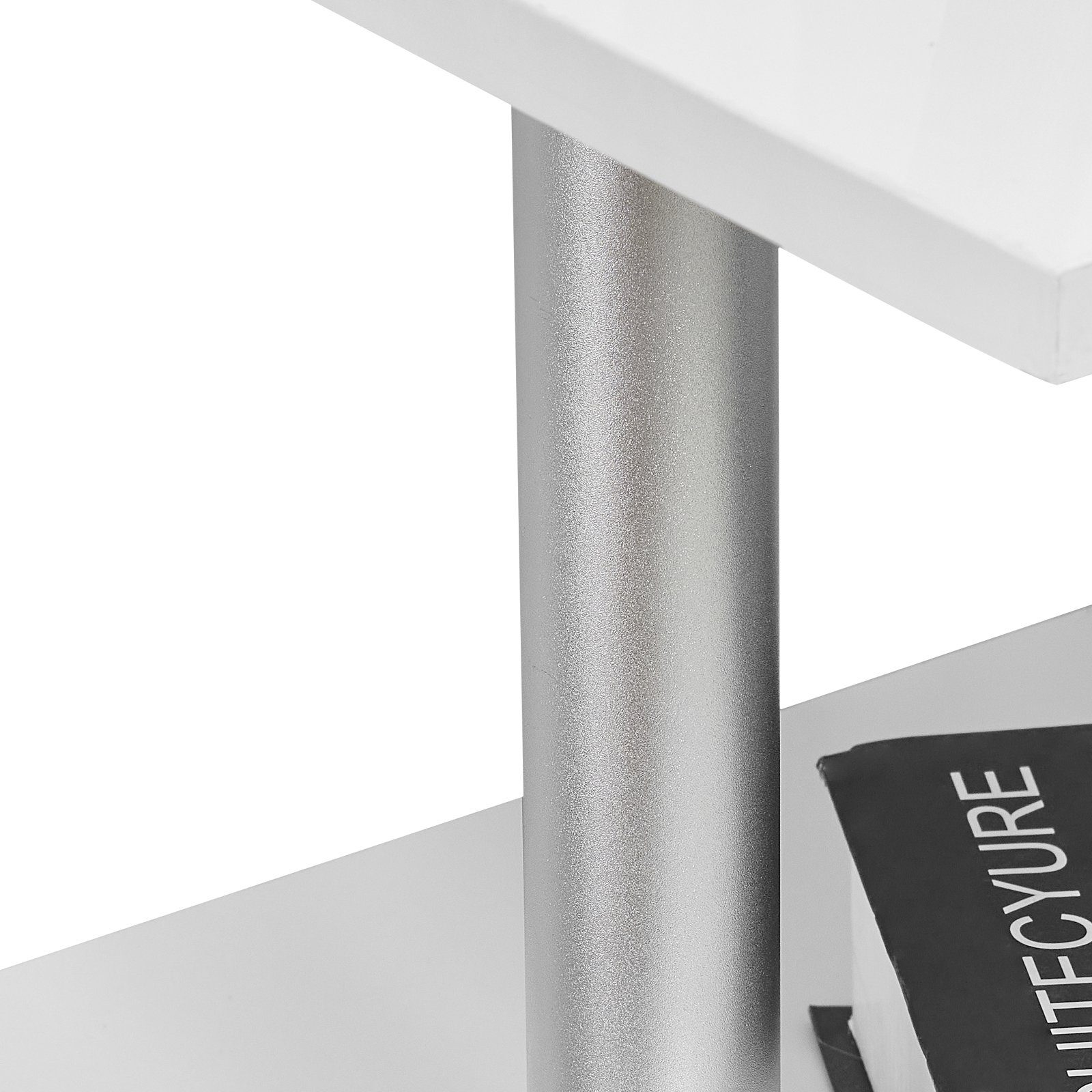 CLIPOP Nachtkommode S-Form Nachttisch, 44x38x58cm Beistelltisch mit LED