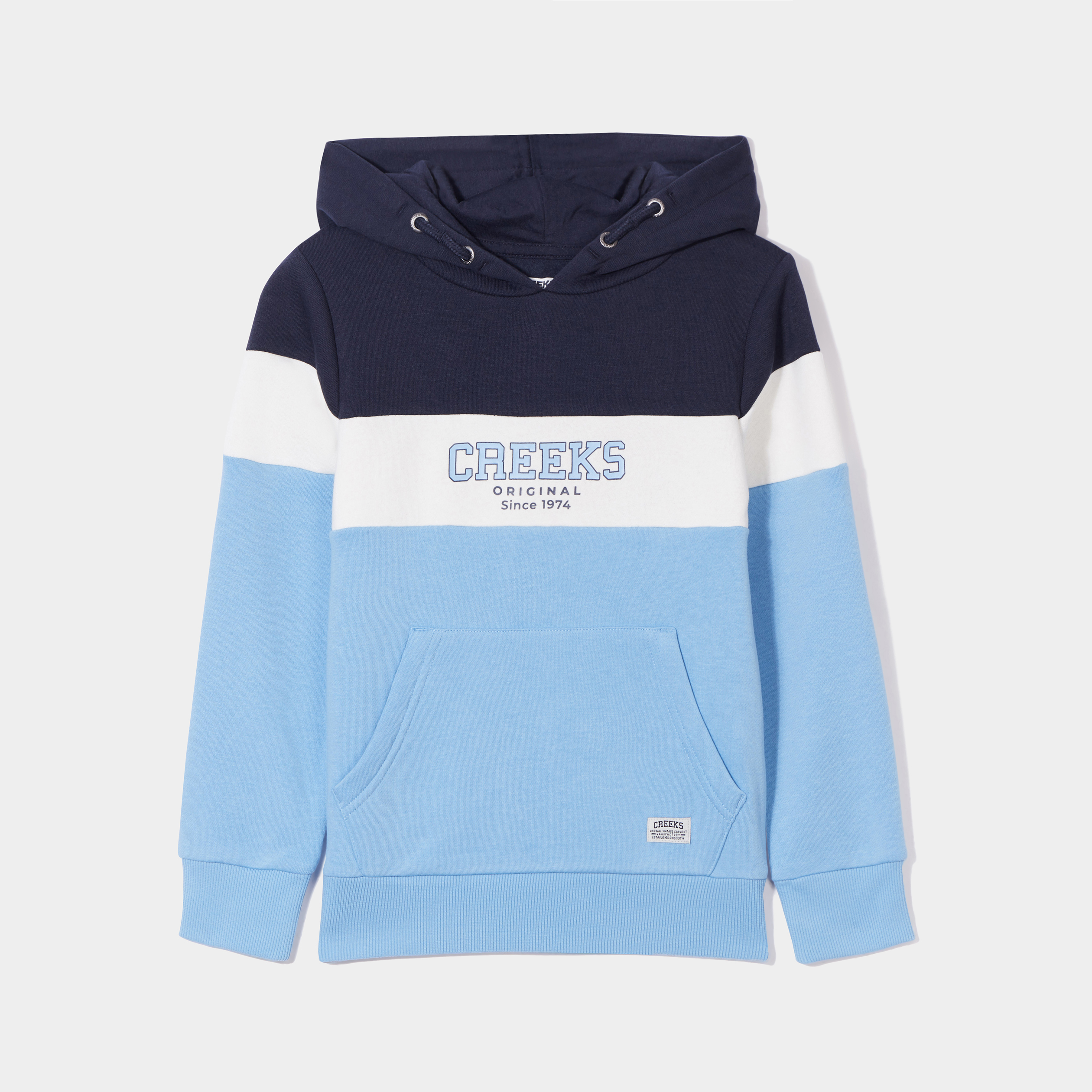 Sweat à capuche hoodie Creeks bleu garçon | La Halle