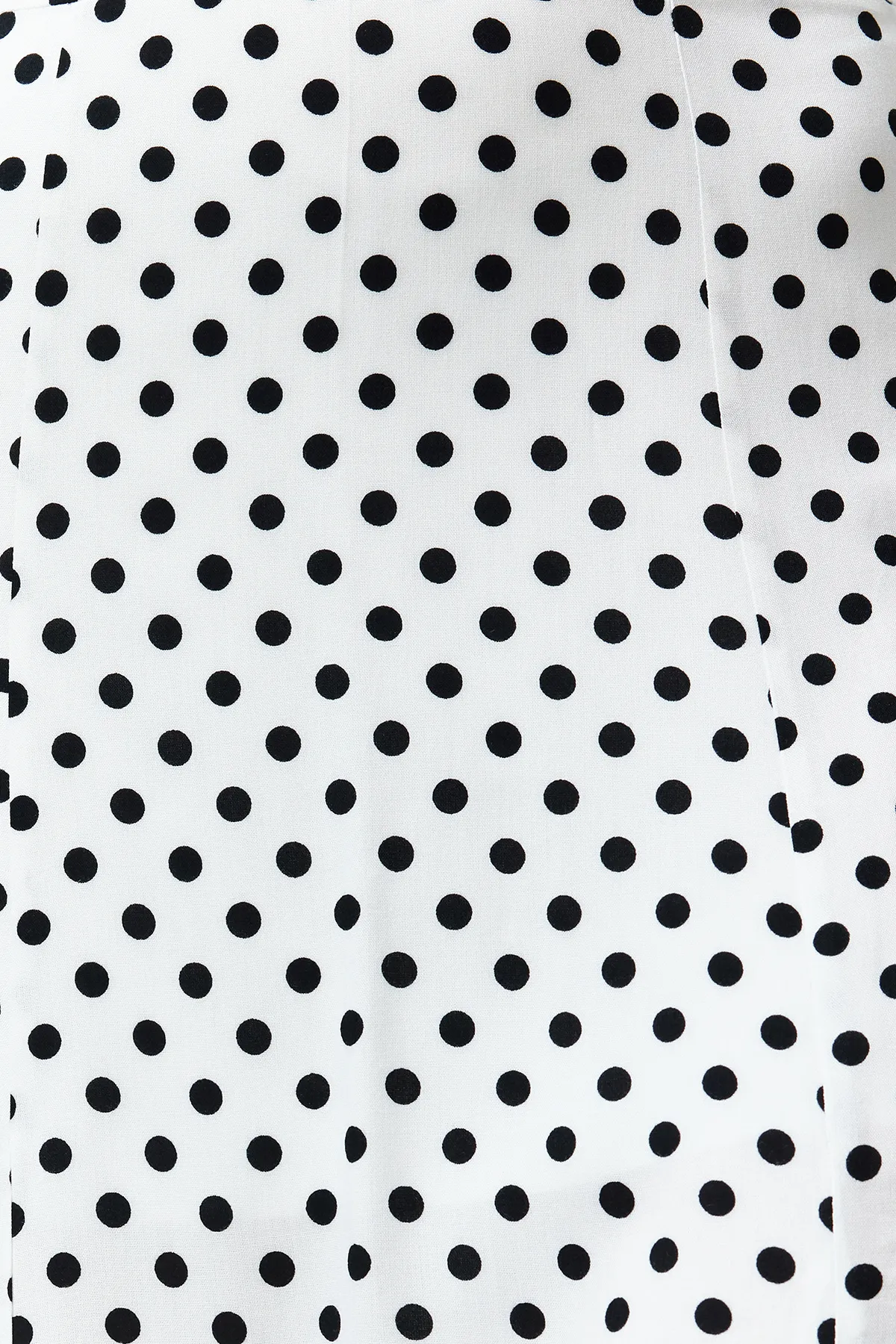 Trendyol Collection  Ecrufarbener gewebter Midirock aus Viskose mit Polka Dot-Muster und Schlitzdetail TWOAW20ET0205