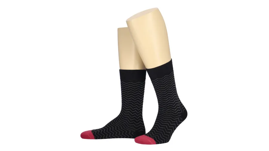 MOVE UP Herren Socken mit Allover Design schwarz