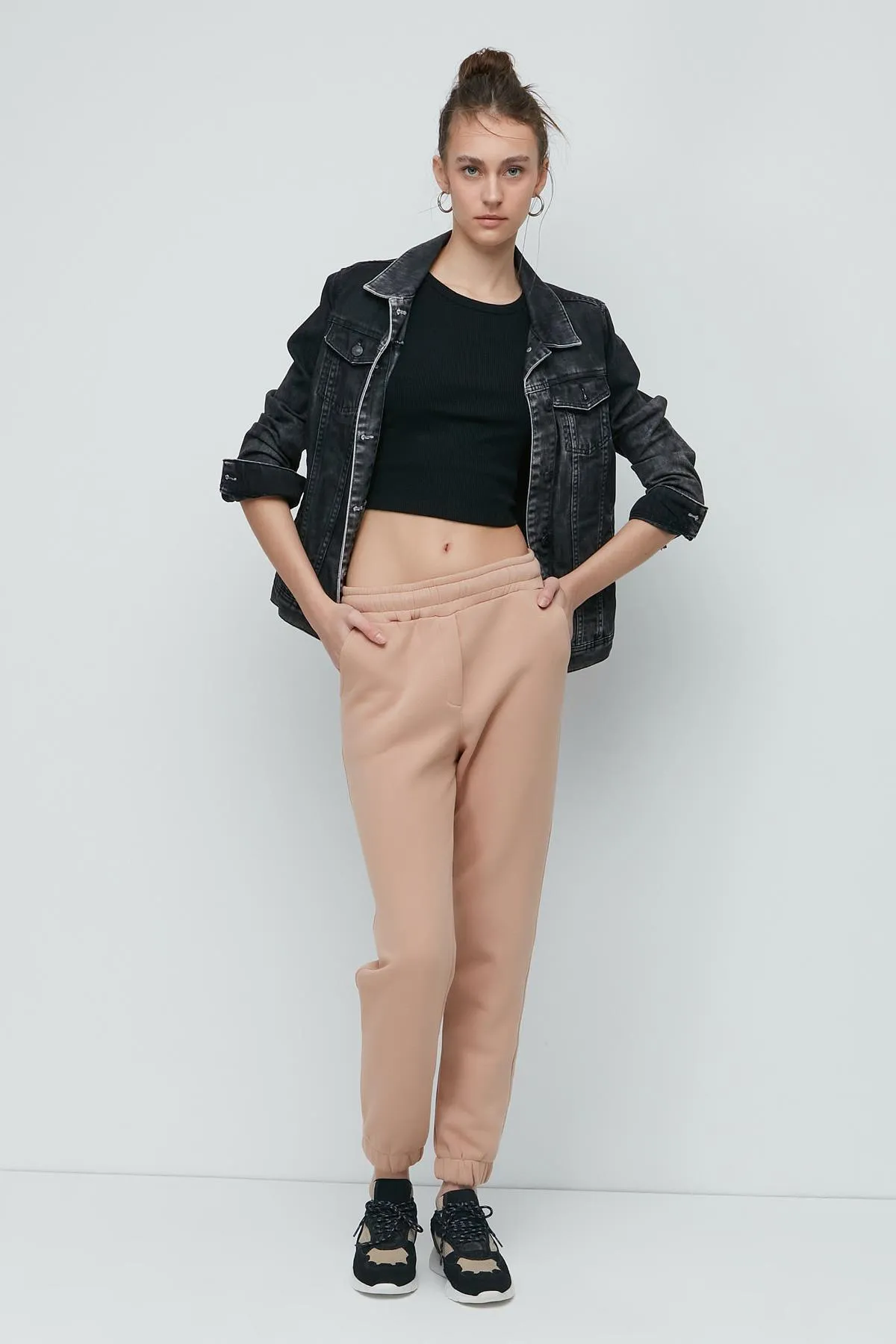 C&City  Basic Jogger Jogginghose 902 Creme