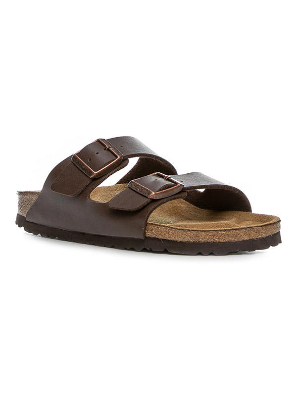 BIRKENSTOCK, Pantoletten, Birko-Flor®, Schmale Passform, dunkelbraun