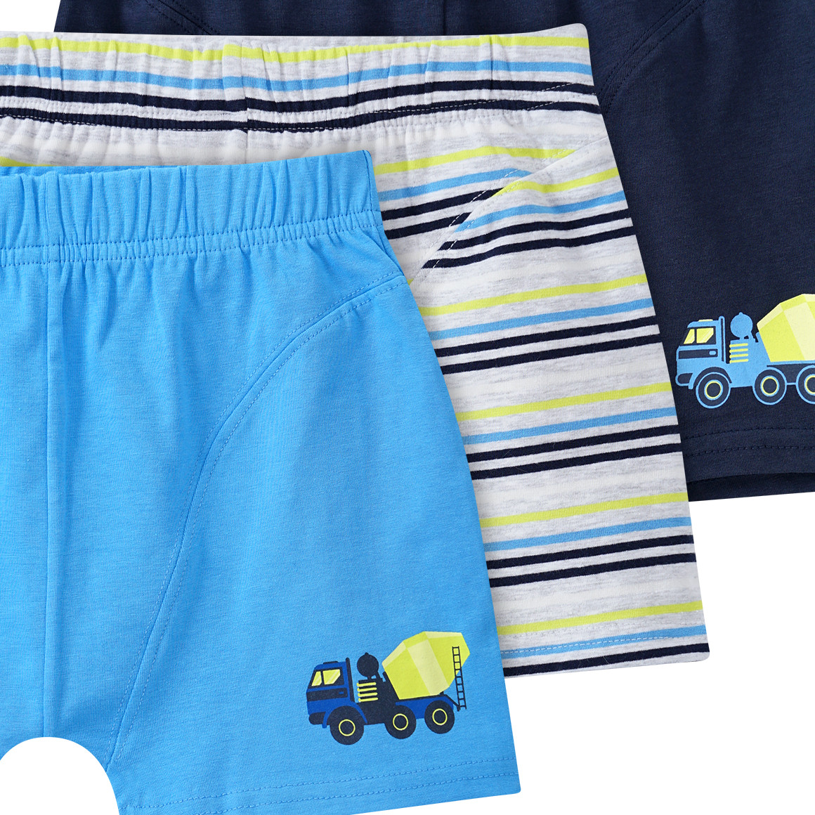 3 Jungen Boxer in verschiedenen Dessins