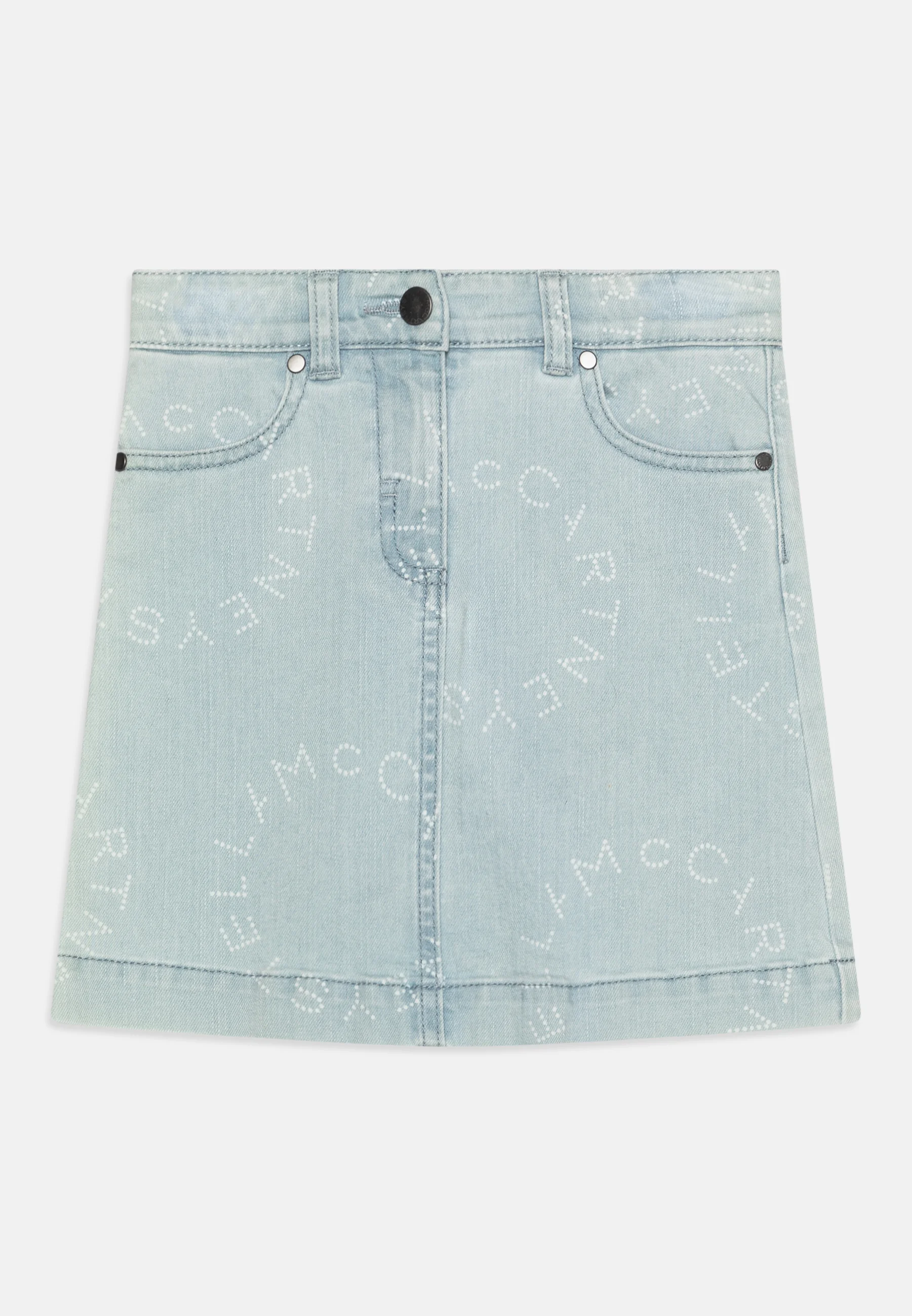 Stella McCartney Kids FALDA NIÑA LOGO - Falda vaquera