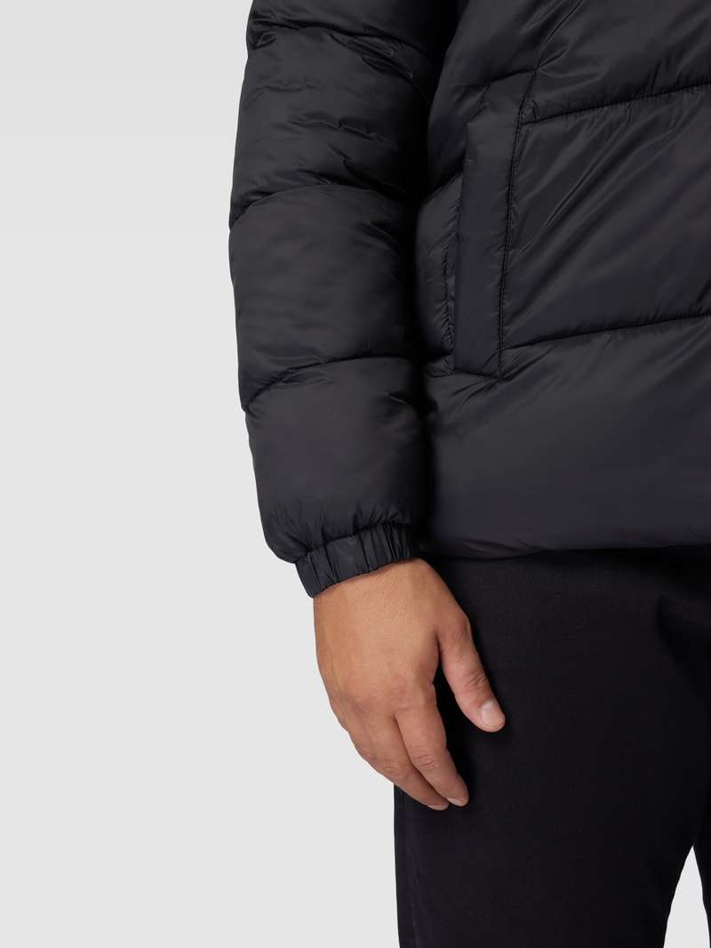 PLUS SIZE Steppjacke mit Kapuze Modell 'TOBY' in schwarz