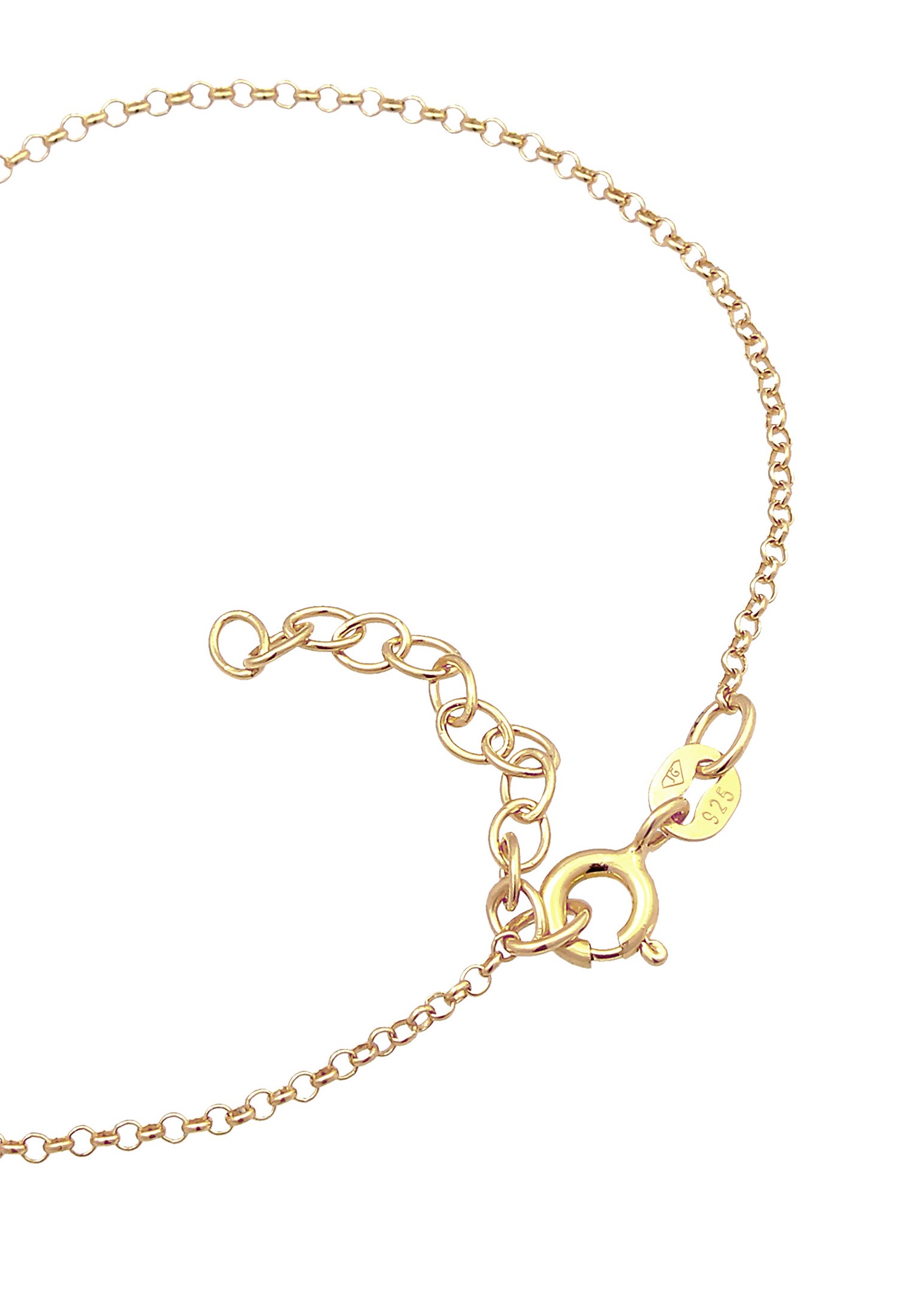 Elli Women's Basic Letter S Pendant in 925 Sterling Silver