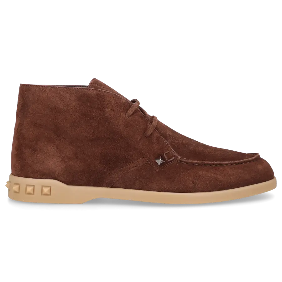 Valentino Garavani - Stiefeletten LEISURE FLOWS Veloursleder - braun