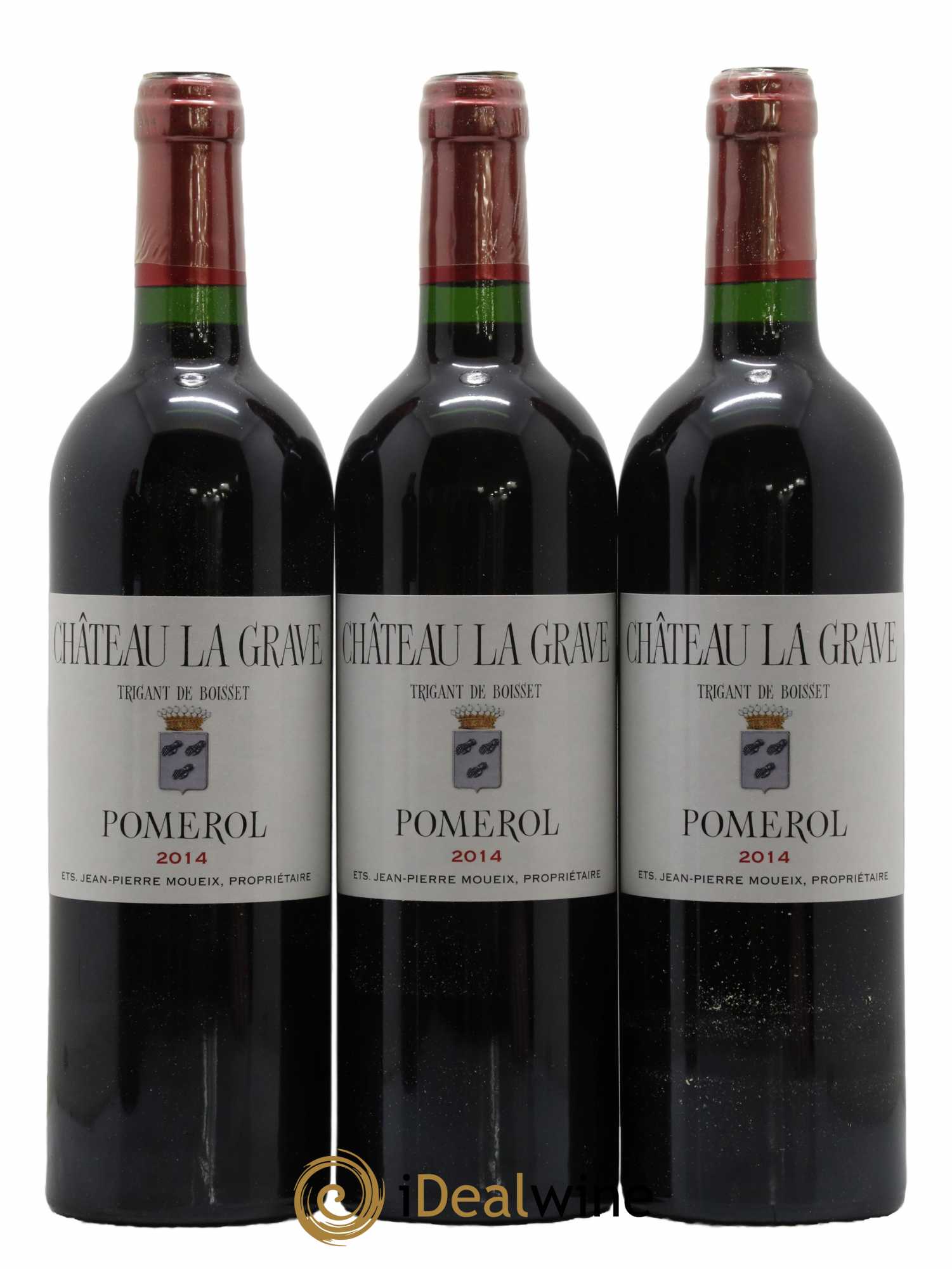 Château La Grave à Pomerol (Trigant de Boisset)  2014 - Lot de 12 Bouteilles