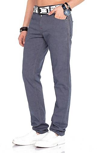 Cipo & Baxx Jeanshose mit Gürtel im Straight Fit-Schnitt