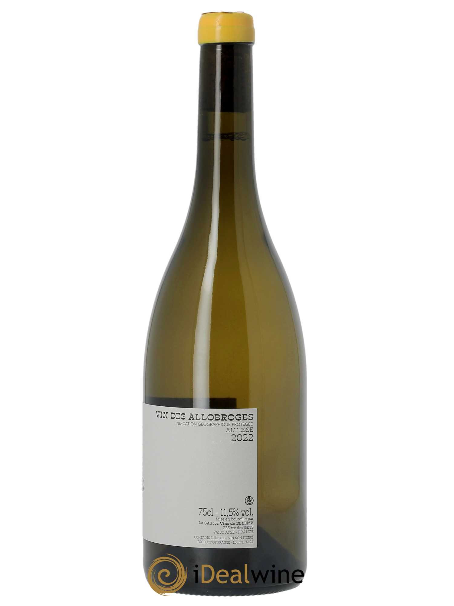 IGP Vin des Allobroges Altesse Epsilon Virginis Domaine Belema  2022 - Lot de 1 Bouteille