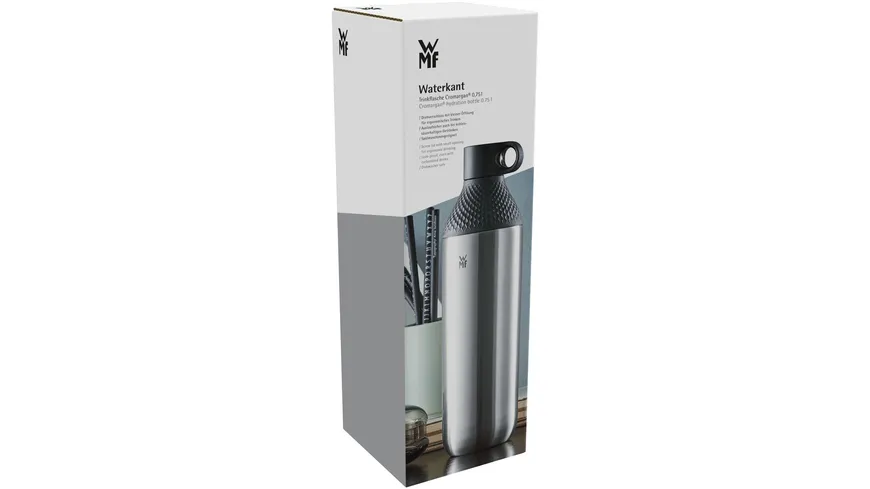 WMF Trinkflasche Cromargan mit Drehverschluss, 0,75l