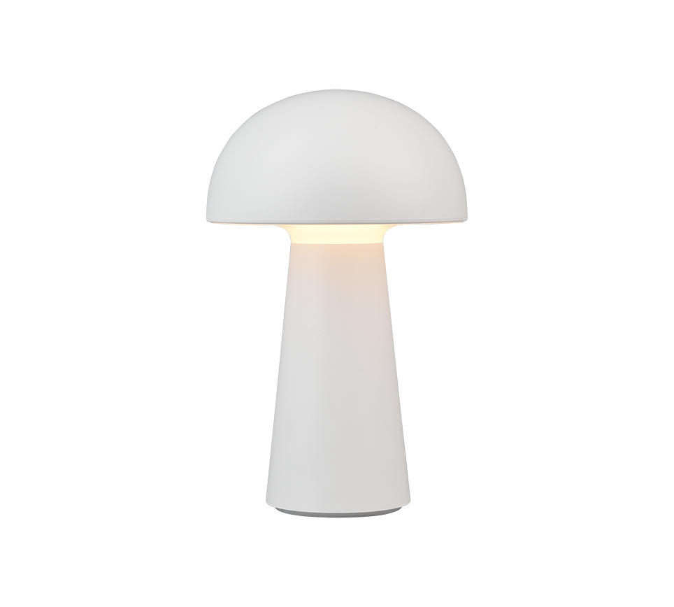 Reality Leuchten Akku Tischlampe Lennon Weiß
