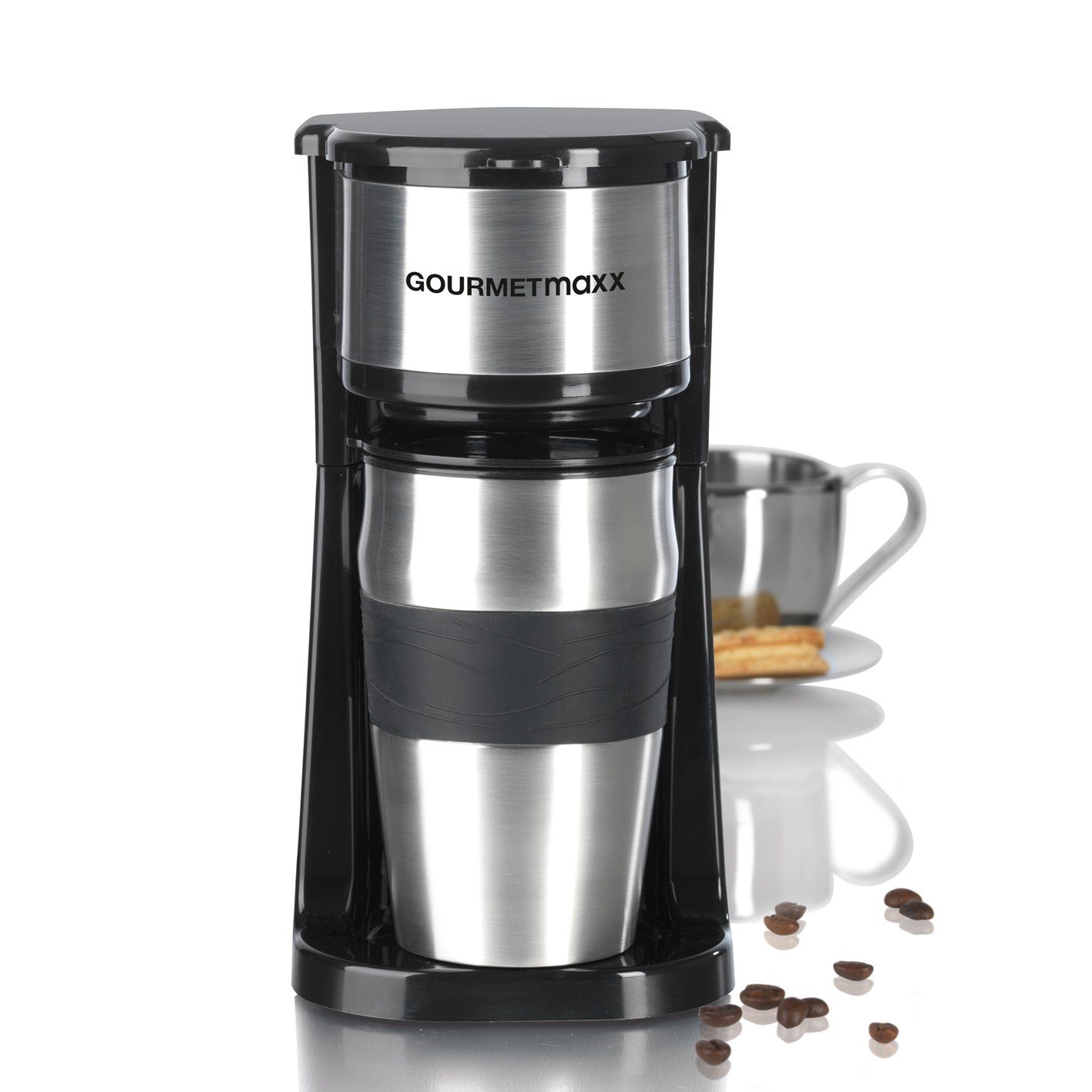 GOURMETmaxx Filterkaffeemaschine ToGo, Single inkl. Thermobecher