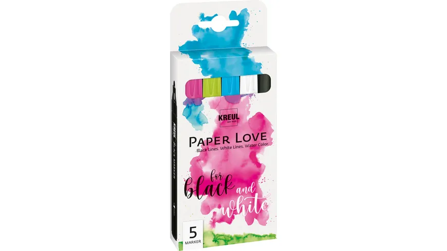 KREUL Paper Love Marker Set