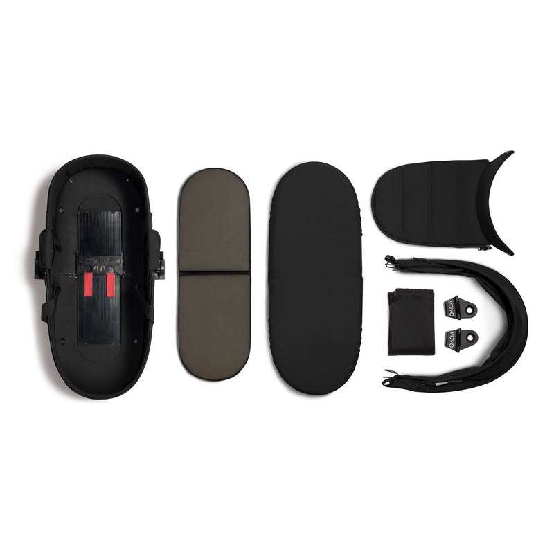 Poussette Yoyo2 4 roues châssis noir nacelle noire Babyzen