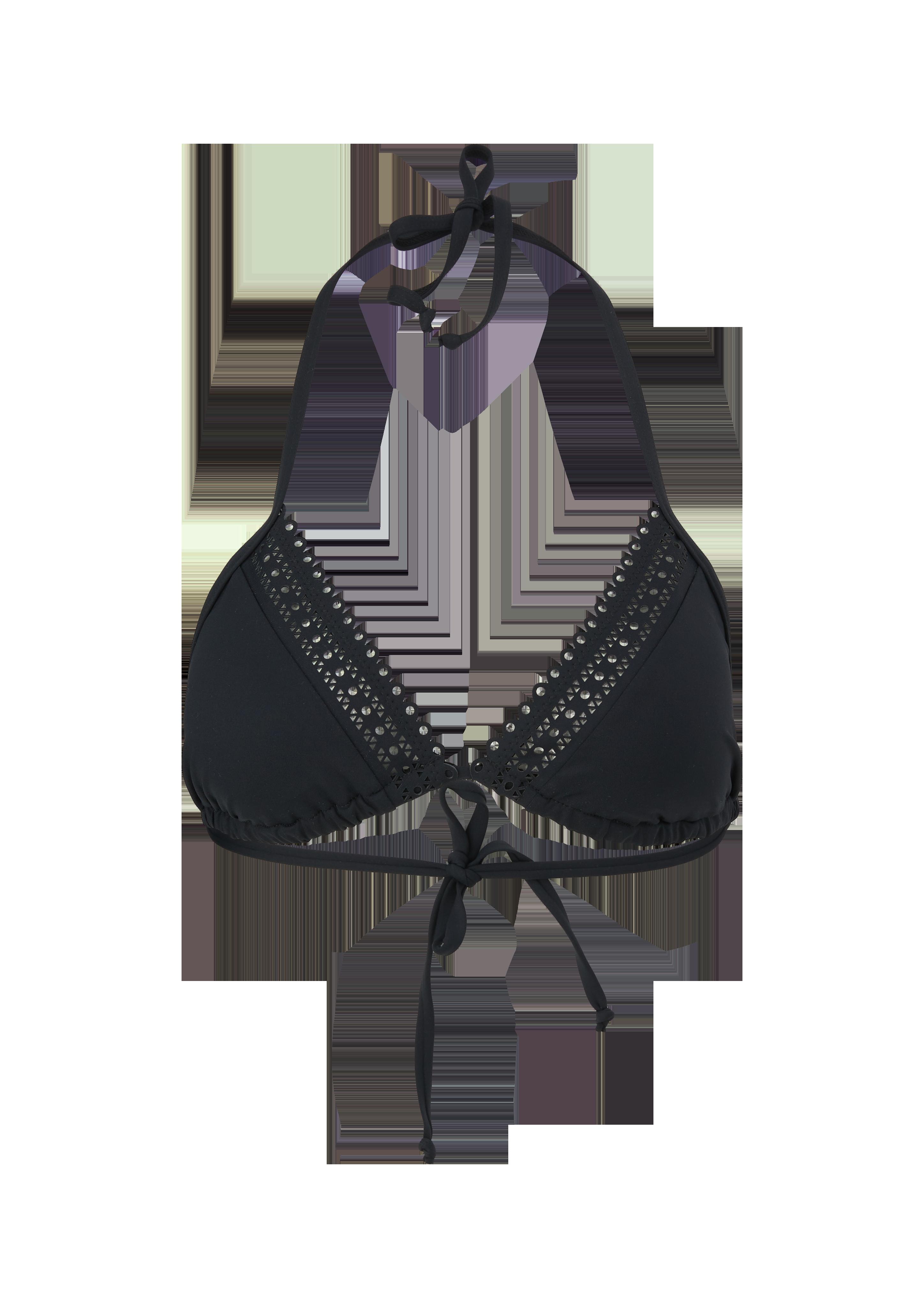 Triangel-Bikini-Top mit Lochstickerei  EME-6008695-9999