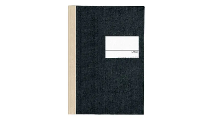 PAGNA Geschäftsbuch Classica A4 schwarz kariert schwarz