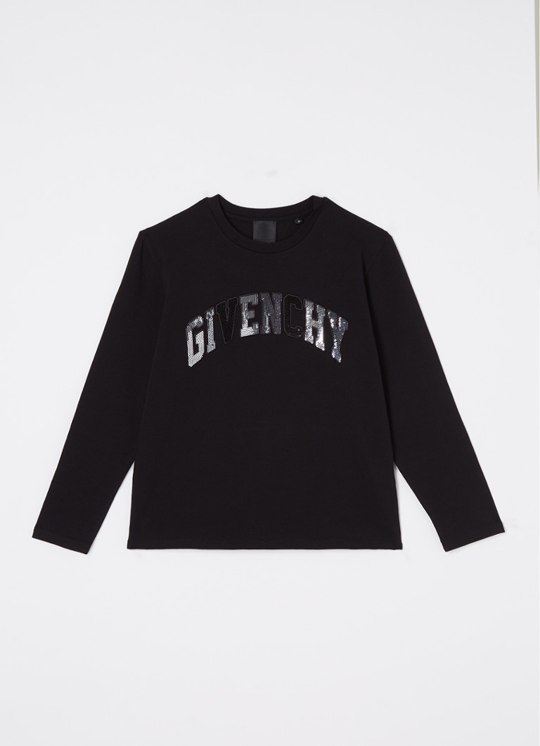 Givenchy long-sleeved shirt with sequin logo print