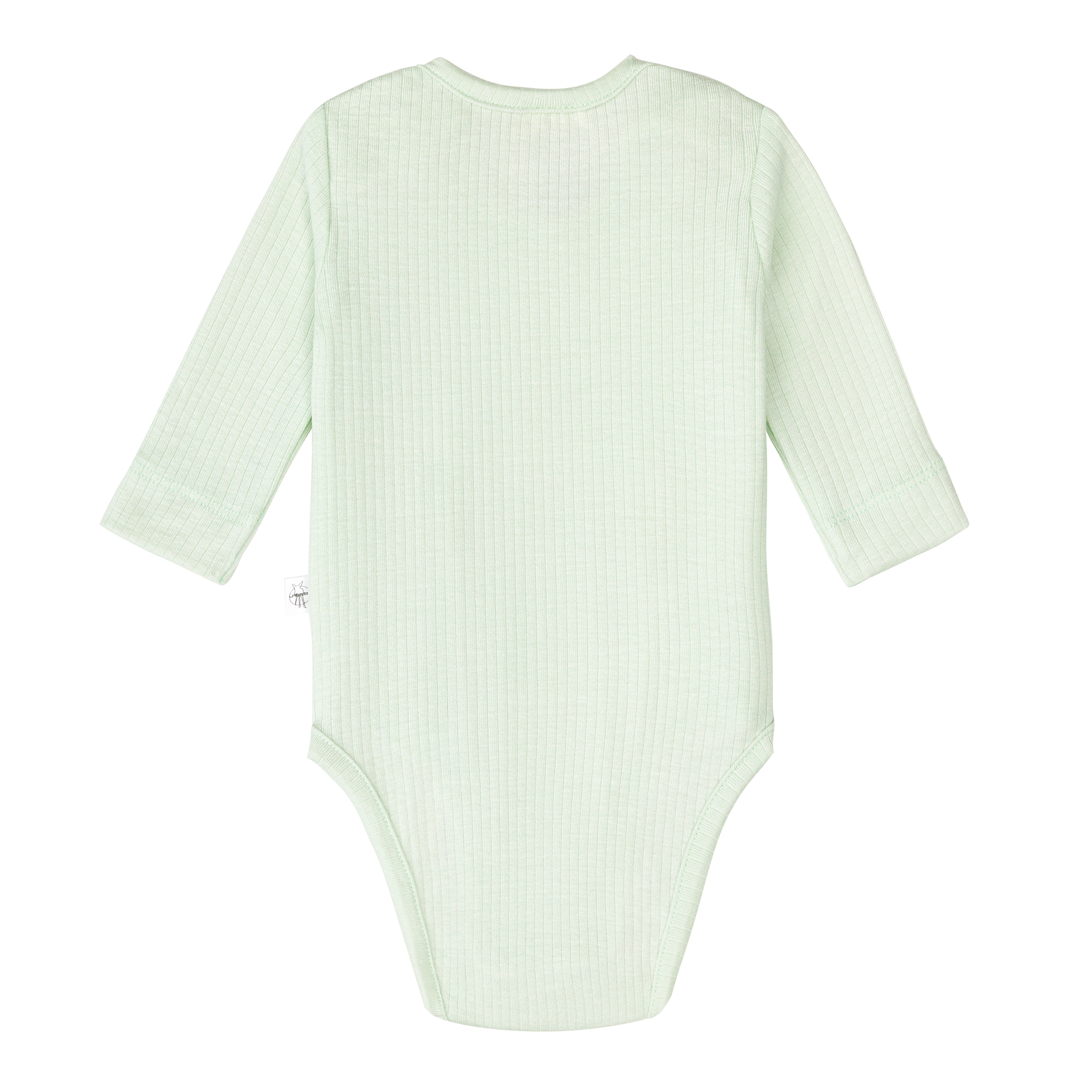 Baby Body Langarm - gerippt, Mint