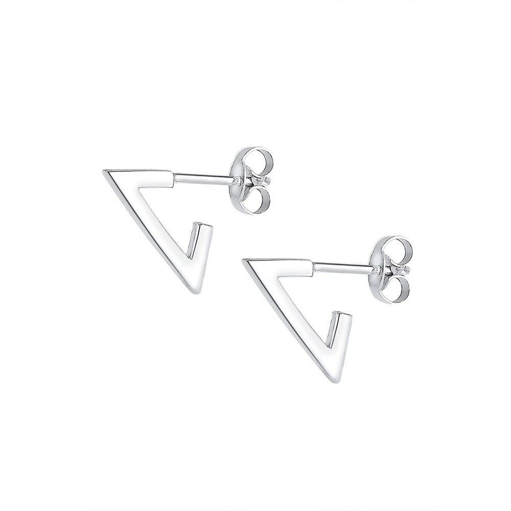 Elli Elli Boucles d'Oreilles Boucles doreilles basic geo créoles en forme de triangle  Boucles d'oreilles