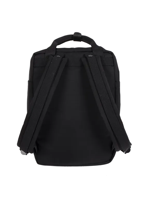 Doughnut Macaroon Black Backpack - black