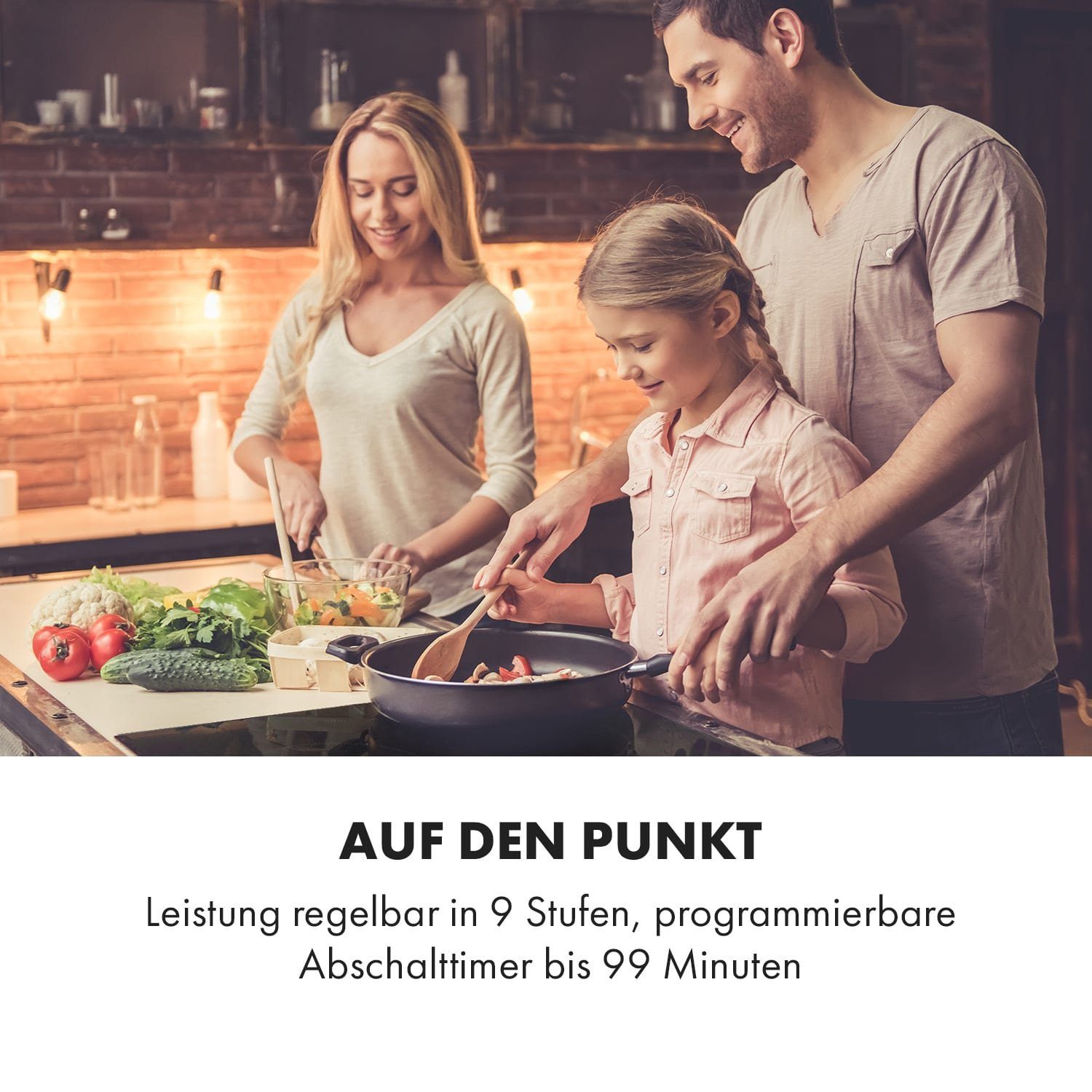 Klarstein Induktions-Kochfeld Delicatessa 90 Hybrid Einbaukochfeld Induktion 5 Zonen 7400W CP4-Delicatessa90Hy, Einbau Induktionsherd 5 Kochfelder Platten Elektro Induktionskochfeld
