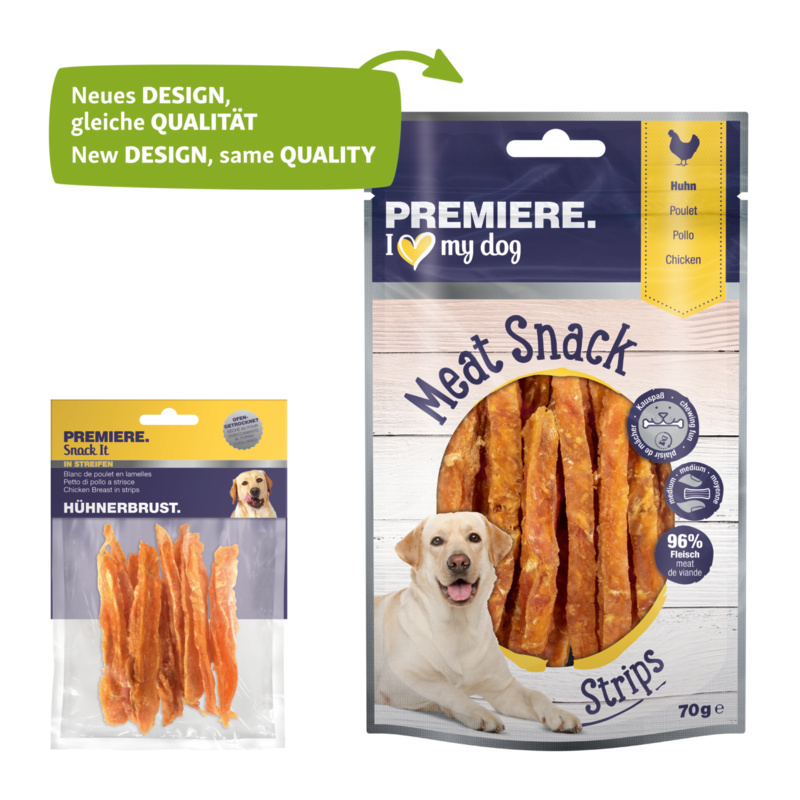 PREMIERE Snacks PREMIERE Hühnerbrust in Streifen 5x70g