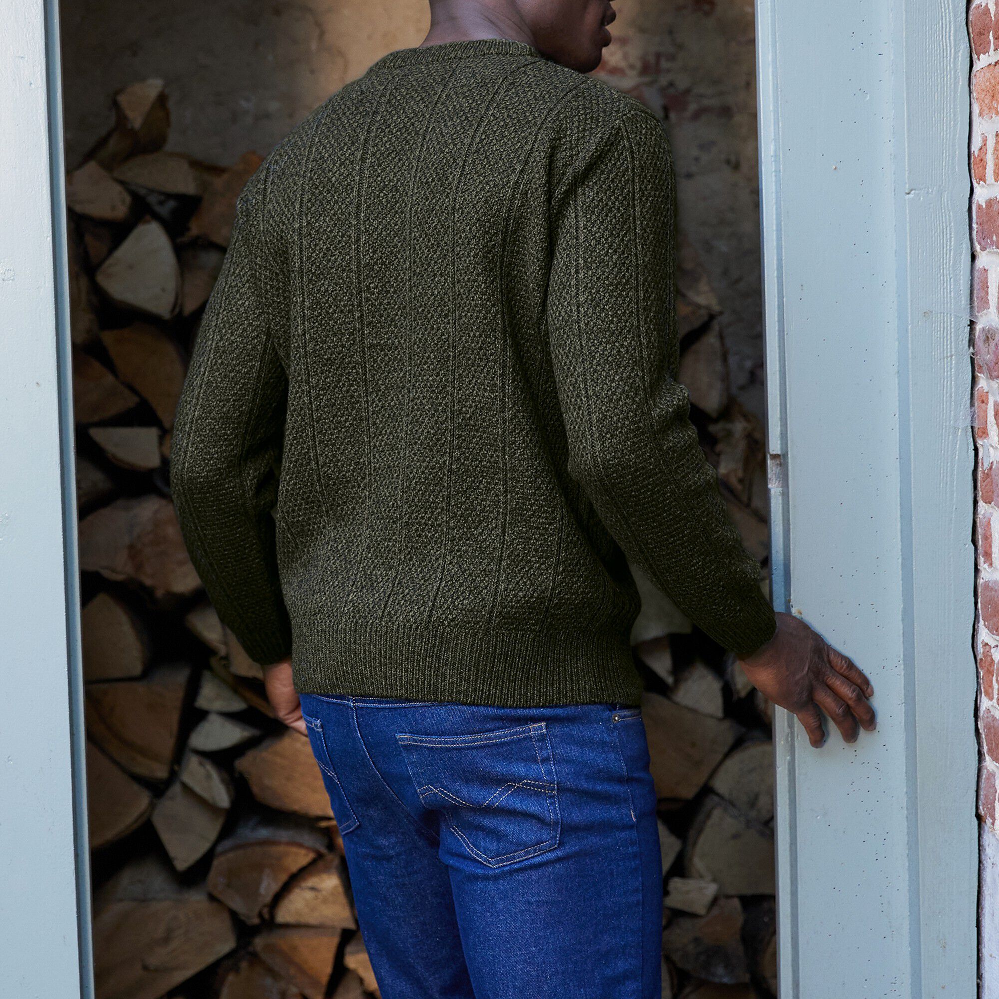 Pull irlandais col rond