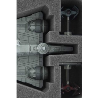 Feldherr Schaumstoffeinlage für Star Wars X-Wing Imperialer Angriffsträger, 4 Schiffe und Zubehör