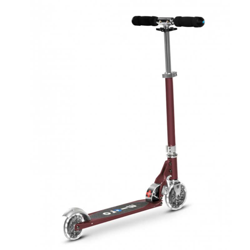 Trottinette 2 roues lumineuses pliable – Micro Sprite LED Rouge Autome