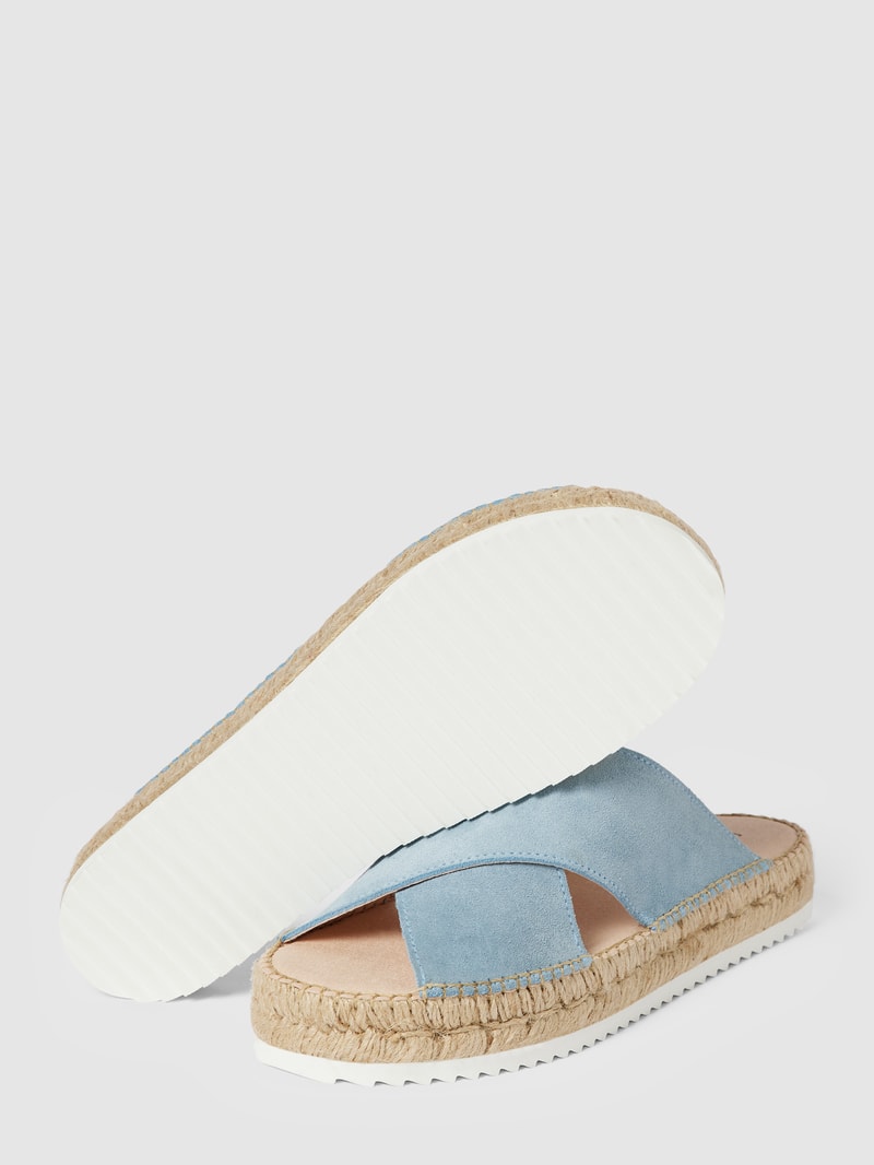Slides mit strukturierter Sohle Modell 'Croisette' in hellblau