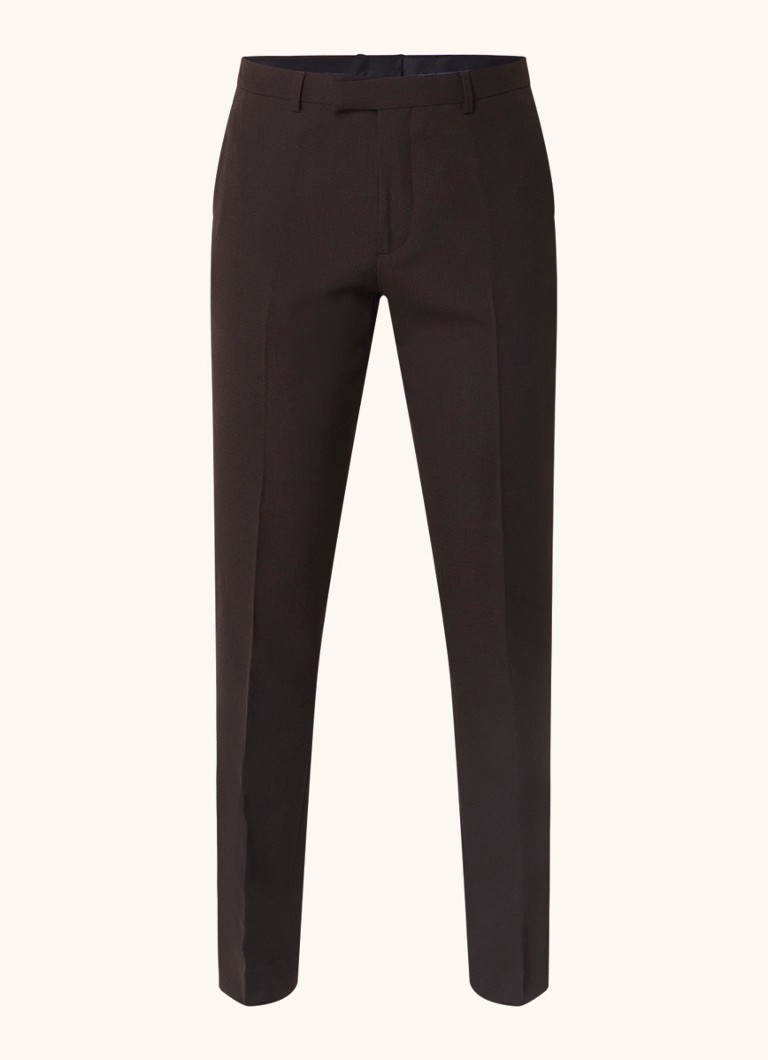 Pantaloni slim fit Sandro din lână elastică