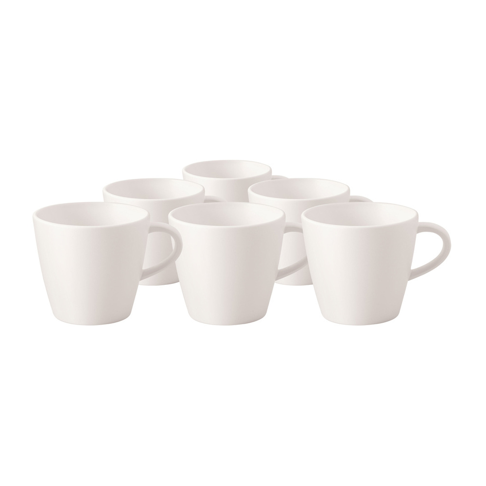 Villeroy & Boch Tasse à café 6 pièces Manufacture Rock blanc Tasse