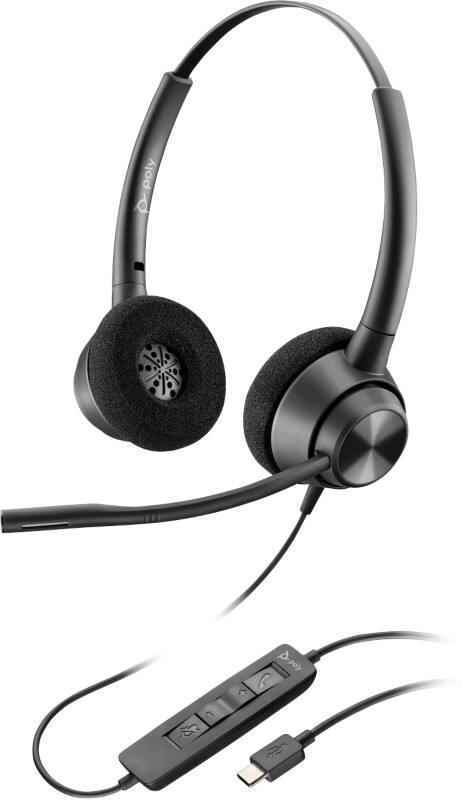 poly EncorePro Headset In-Ear mit Mikrofon Stereo 320 Schwarz