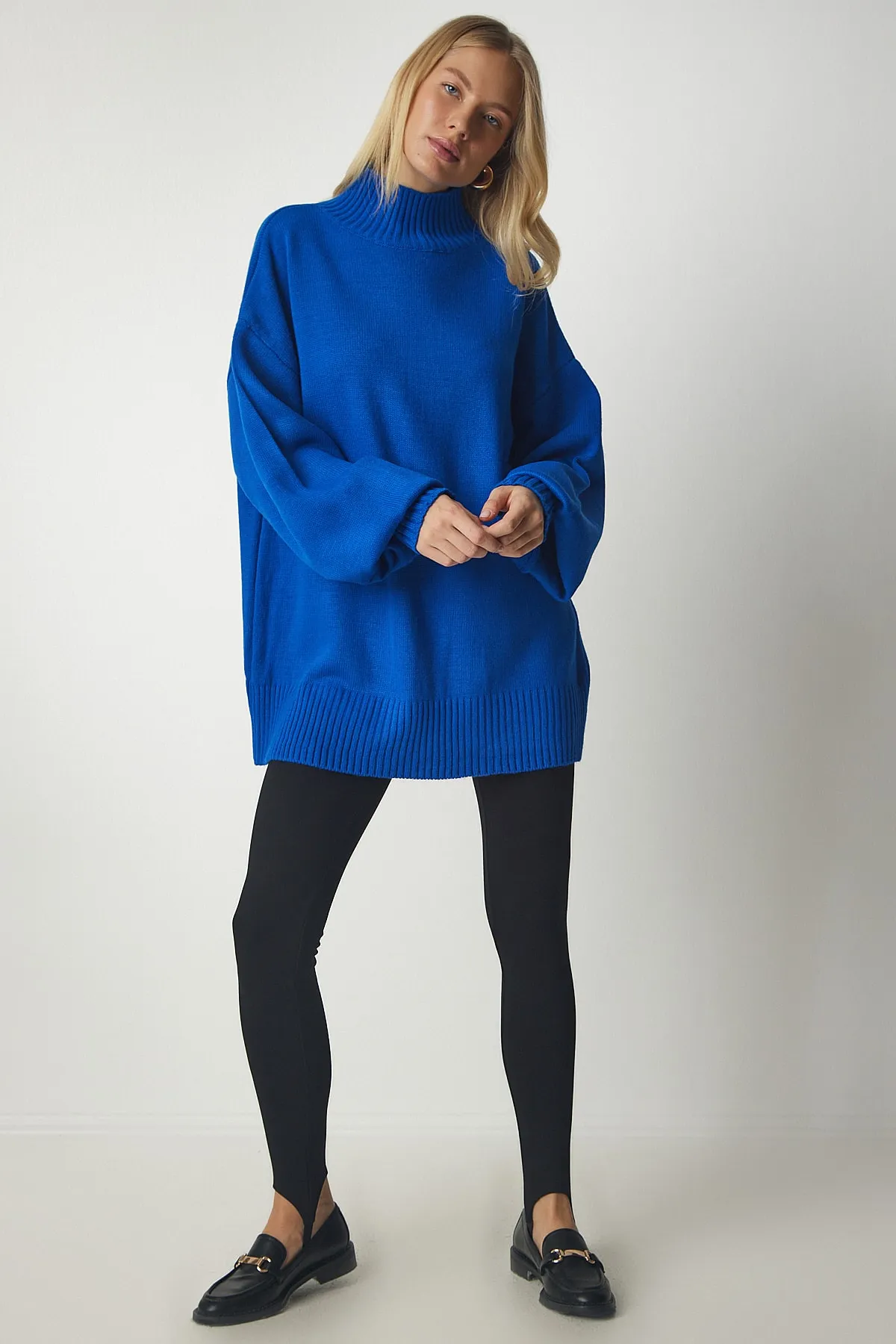 Happiness İstanbul  Pullover - Blau - Oversized