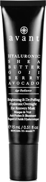Avant Age Radiance Brightening & De-Puffing Hyaluronic Overnight Eye Recovery Mask Augenmaske