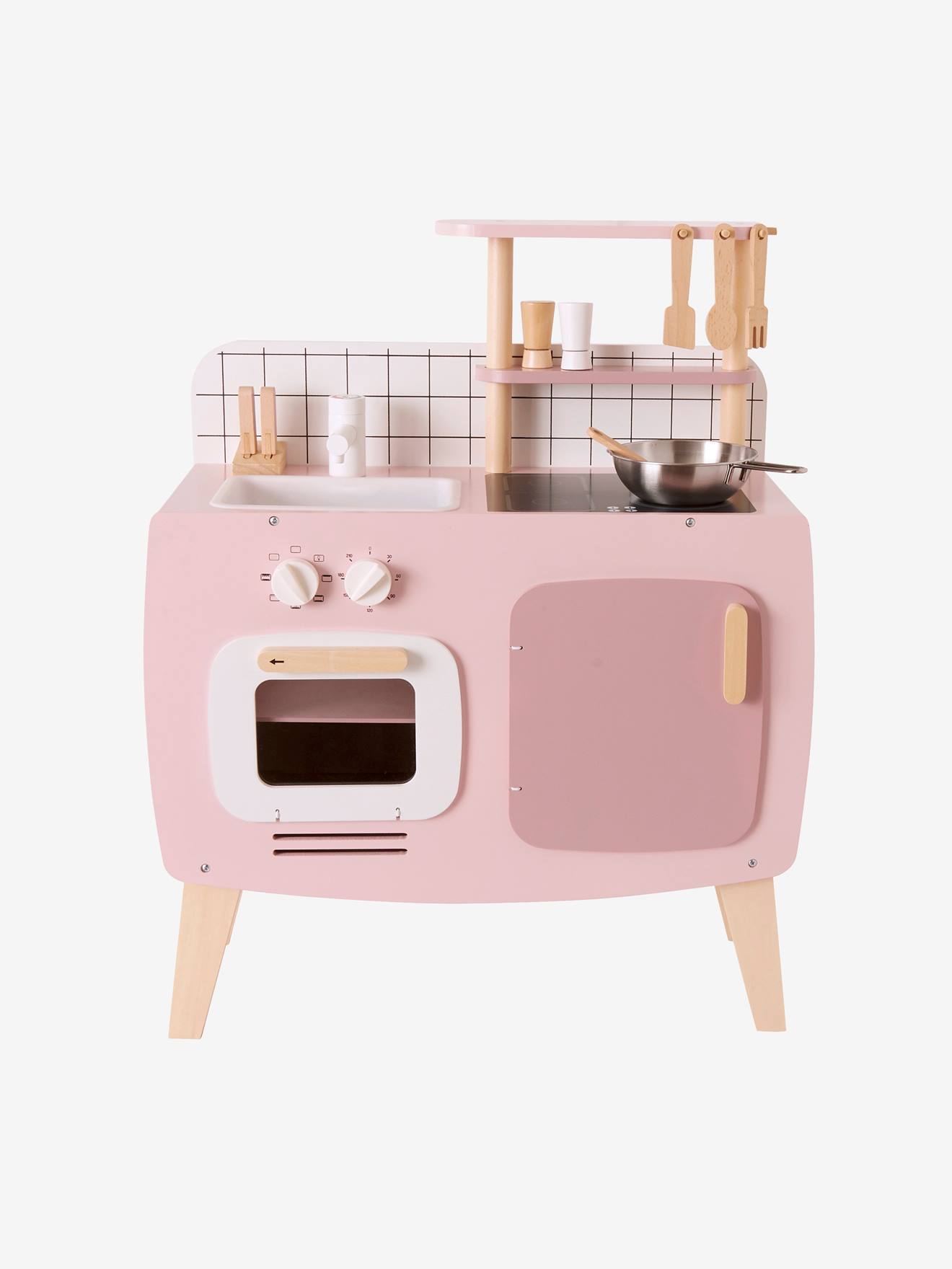Cuisinette design en bois FSC® rose