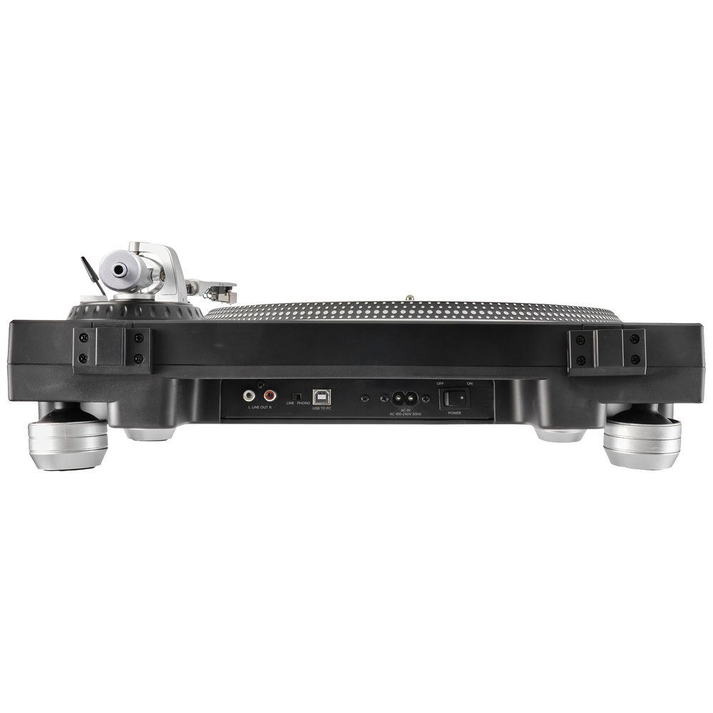 Renkforce Renkforce RF-TURBD-010 USB-Plattenspieler Riemenantrieb Schwarz Plattenspieler
