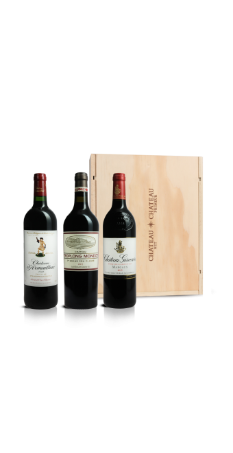 Bordeaux Coffret - Prestige (3 bt) Château Troplong-Mondot 2011, Saint-Emilion grand cru - Château d'Armailhac 2009, Pauillac - Château Giscours 2015, Margaux