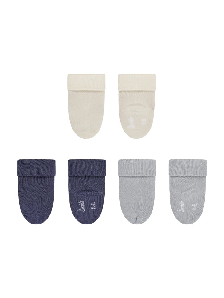 Sterntaler Baby Socken 3er-Pack uni in lichtgrau günstig kaufen