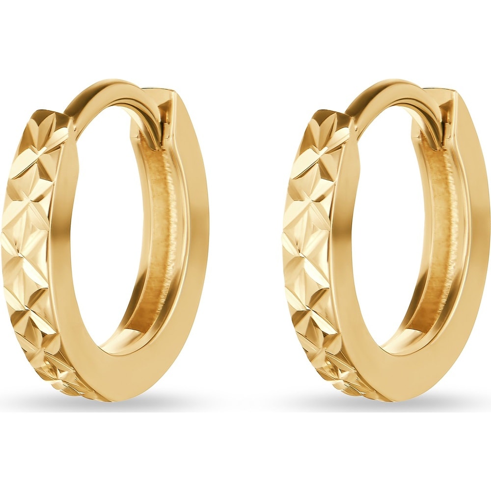 FAVS Créoles 375 Or jaune Boucles d'oreilles