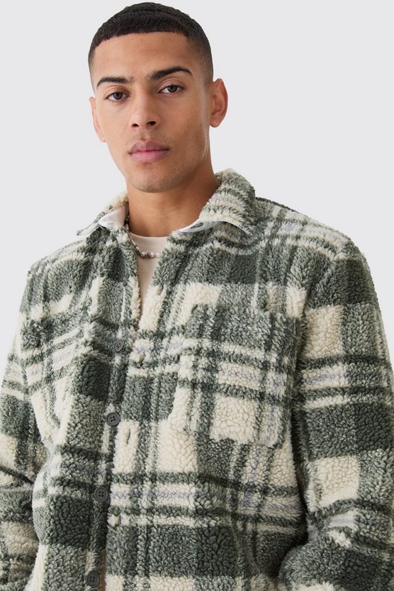 Kariertes Borg-Overshirt