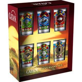 Catan - Resource Pint Glass Set (6)