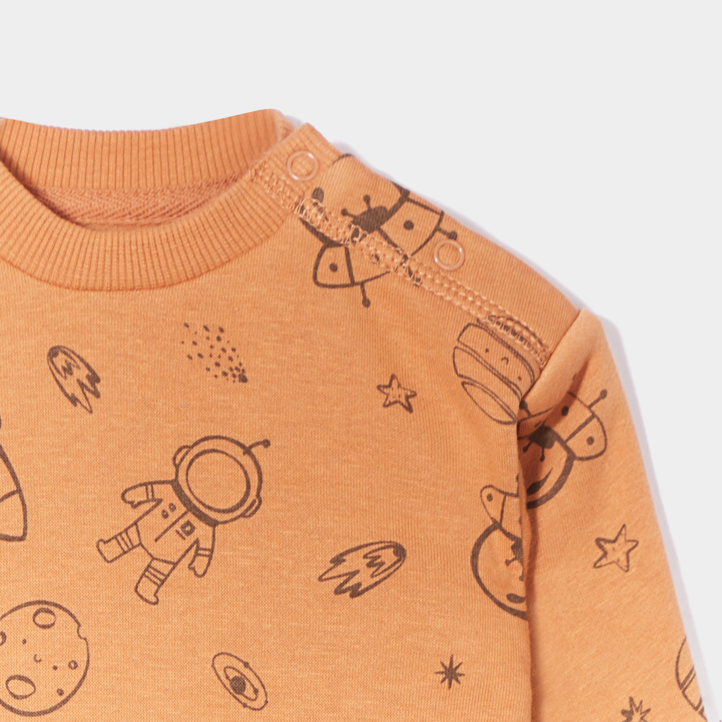 Ensemble sweat et pantalon coton beige bébé garçon | La Halle