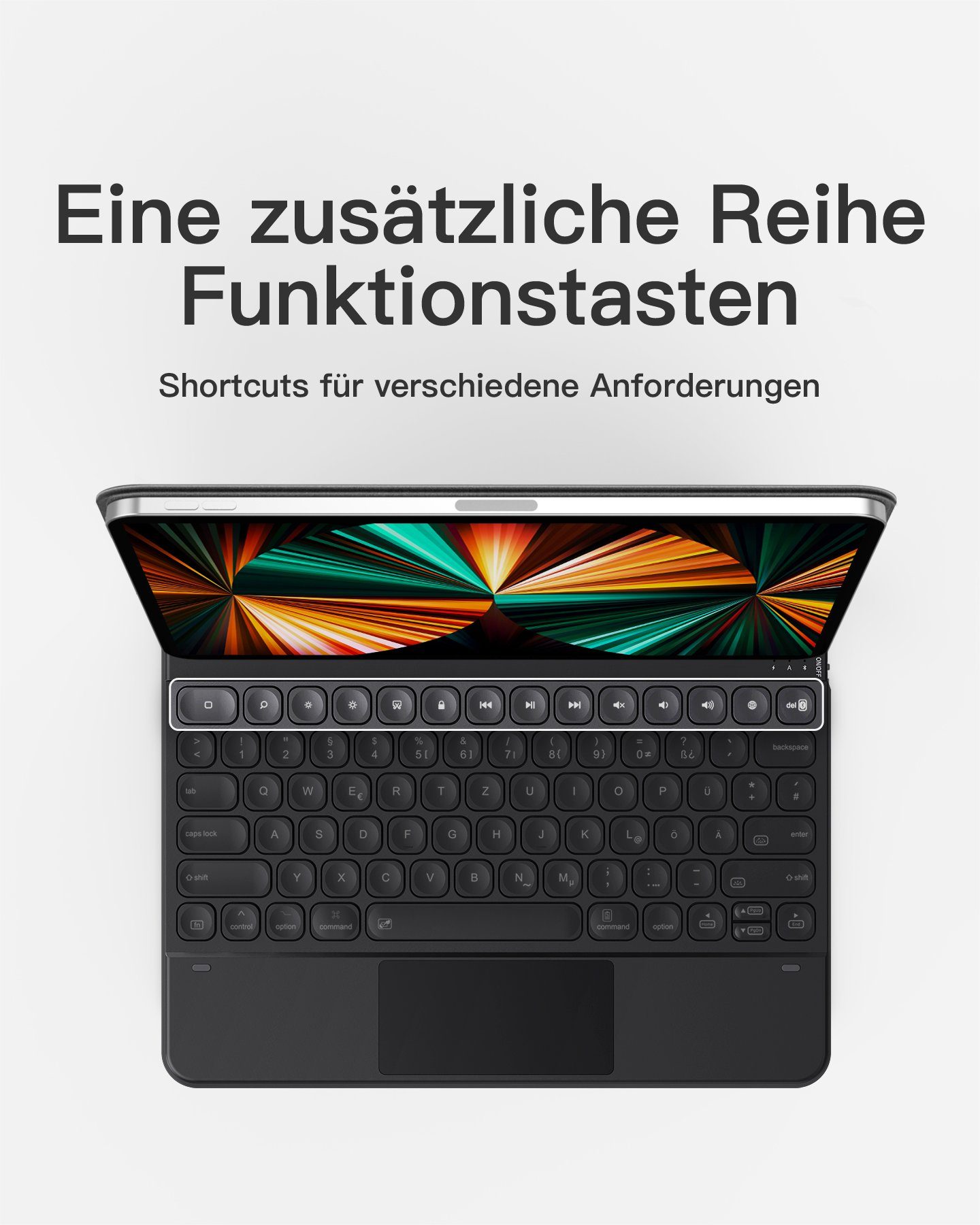 officelab für iPad Pro 12.9 Zoll 6/5/4 Gen, mit Touchpad iPad-Tastatur