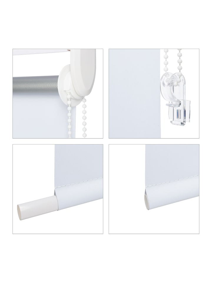 relaxdays Thermorollo in Weiß - (B)100 x (H)160 cm günstig kaufen onesize