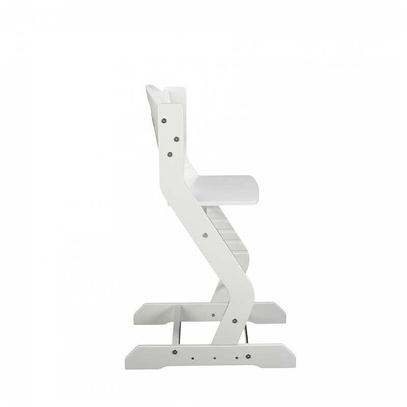 Chaise haute en hêtre massif blanc