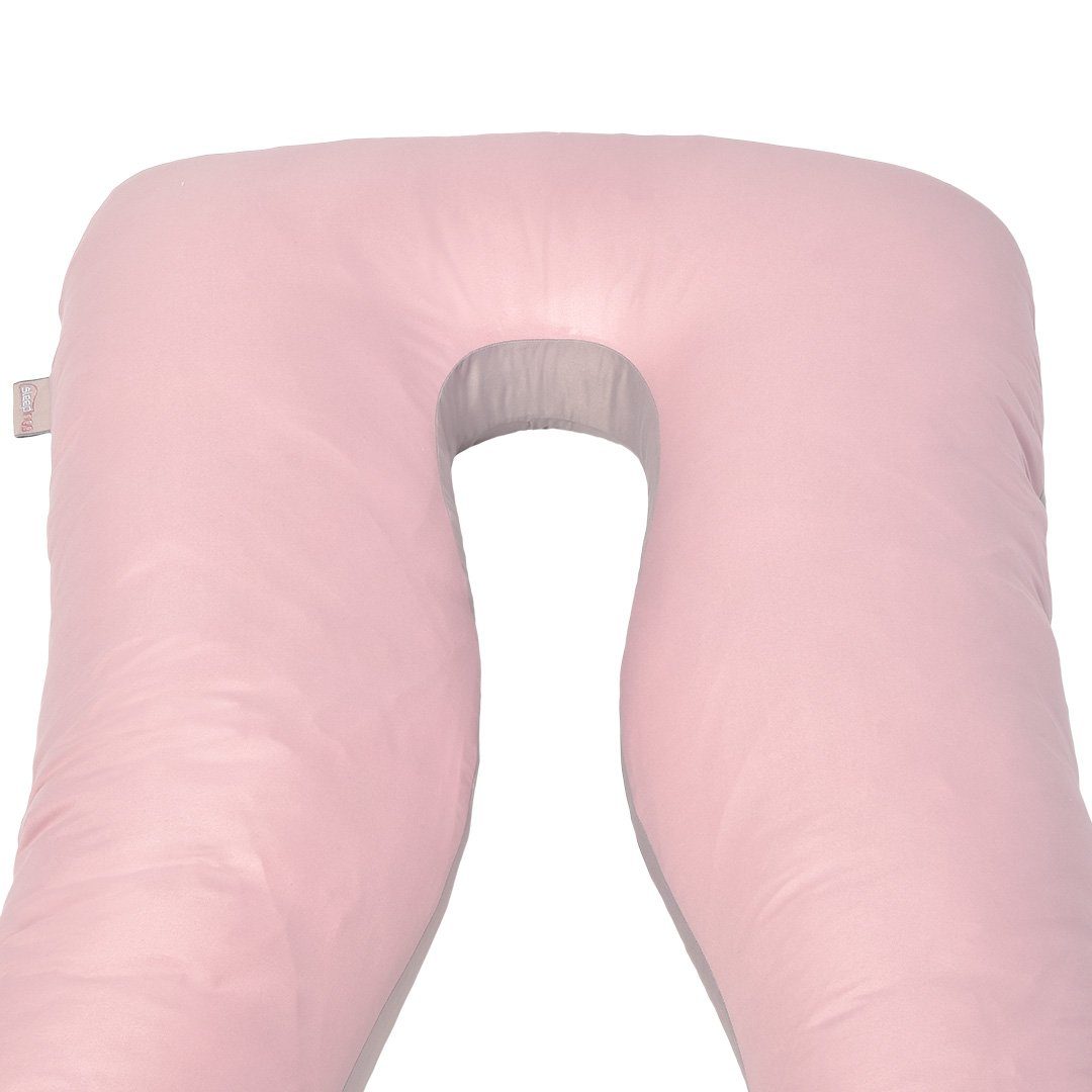 SEI Design Stillkissen Bodypillow - Körperkissen Puder/Taupe, 1 Stück inkl. Bezug, 1-tlg., Schwangerschaftskissen