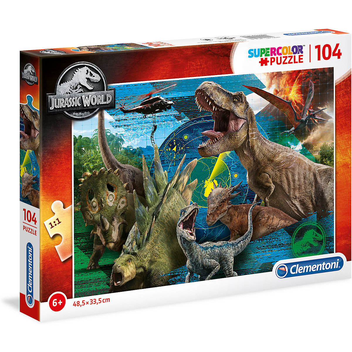 Puzzle 104 Teile Supercolor - Jurassic World